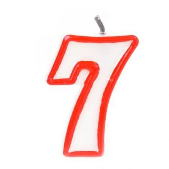 נר אדום לבן מספר 7