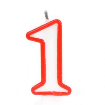 נר אדום לבן מספר 1