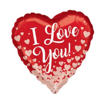 בלון מיילר קטן - לבבות I Love You