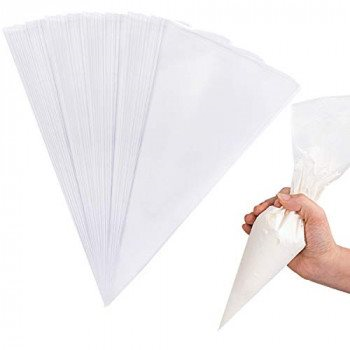 100 שקיות זילוף לבנות - 40 ס"מ קפטן קוק