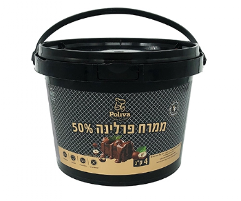 ממרח פרלינה 50% אגוזי לוז פוליבה 4 ק"ג