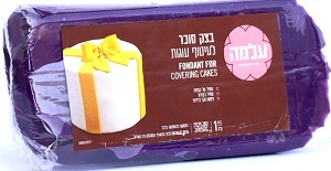 בצק סוכר עלמה סגול - 1 ק"ג