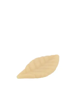 עלה שוקולד 50 מ"מ - קישוט לבן - 10 יח' - מספר 039