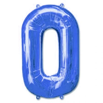 בלון מיילר לניפוח בהליום 34 אינץ' - כחול מספר 0