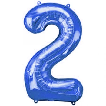 בלון מיילר לניפוח בהליום 34 אינץ' - כחול מספר 2