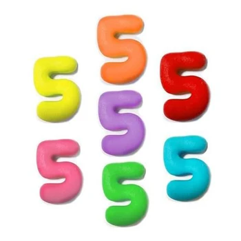 מספרים מבצק סוכר - מספר 5